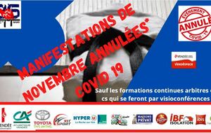 ANNULATION DES MANIFESTATIONS DE NOVEMBRE