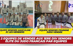 2 équipes de Vendée aux 1ere div seniors Elite du judo Français par équipes