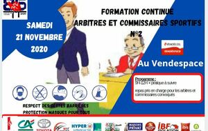 Formation continue des arbitres et commissaires sportifs n°2