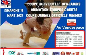 ANNULÉ COUPE INDIVIDUEL BENJAMIN(E)S /COUPE JEUNES OFFICIELS MINIMES /EQUIPES CADETS