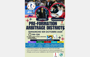 Stage pré-formation arbitrage par districts