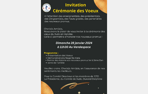 invitation cérémonie des Vœux