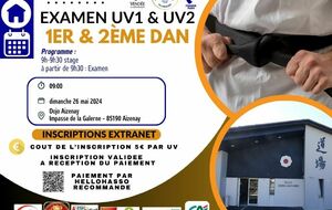   Examen 1D 2D UV1 +UV2 Technique et compétition (Aizenay)