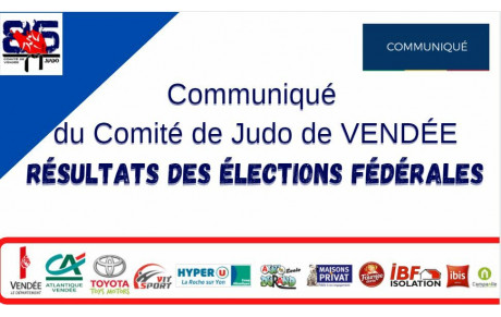 COMMUNIQUÉ ELECTION FEDERALE