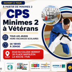CPS Min2/C/J/S Vétérans Dojo Coll. Herriot 18h45 - 20h30