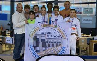 Equipe du Collège Edouard Herriot (SES) Championne de France UNSS 2023